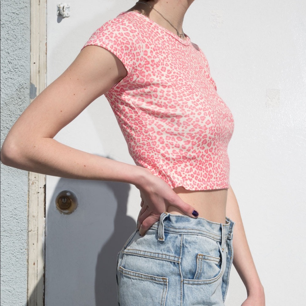 Ashlyn pink cheetah top